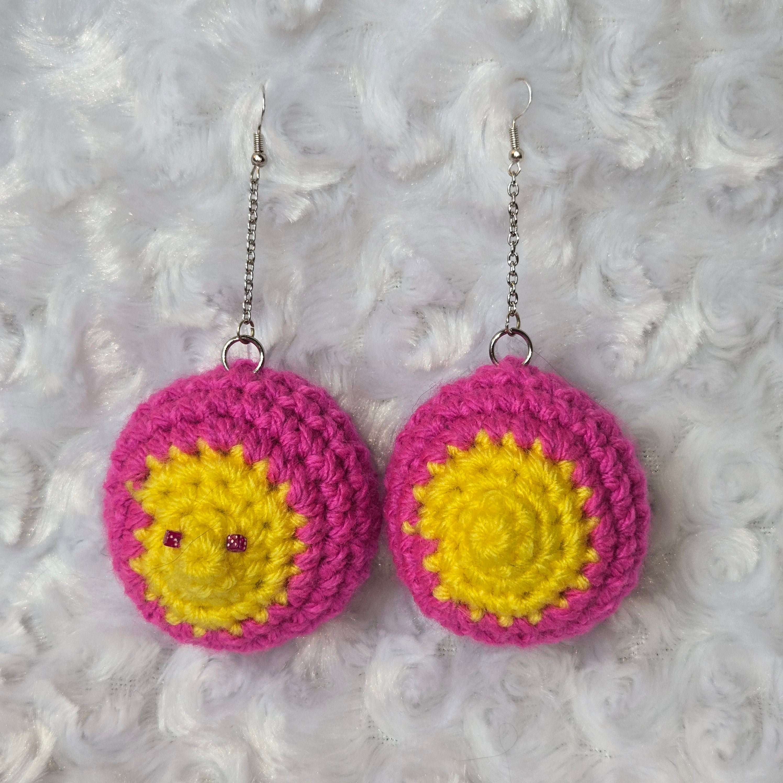 Crochet Boob Earrings