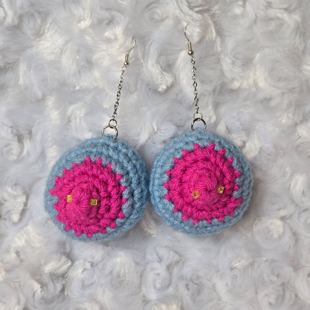 Crochet Boob Earrings